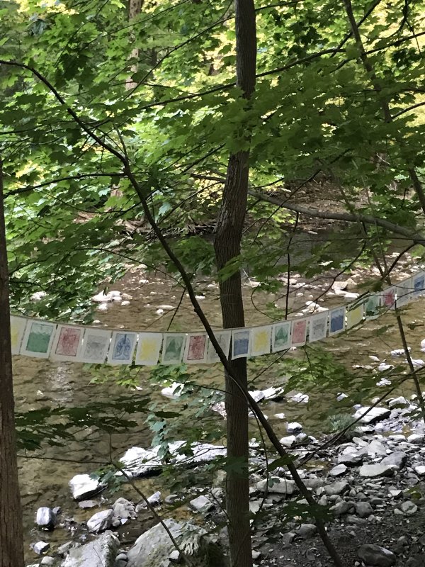 peace flags, Riverworks 2020